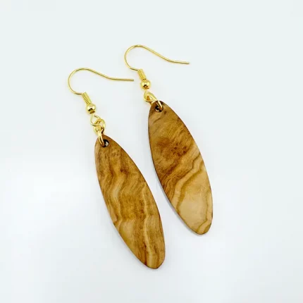 Ohrringe aus Olivenholz