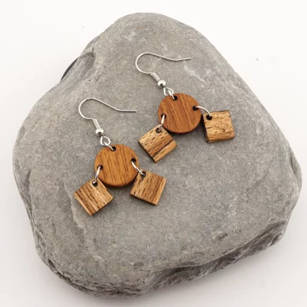 Tinyart Holzohrringe