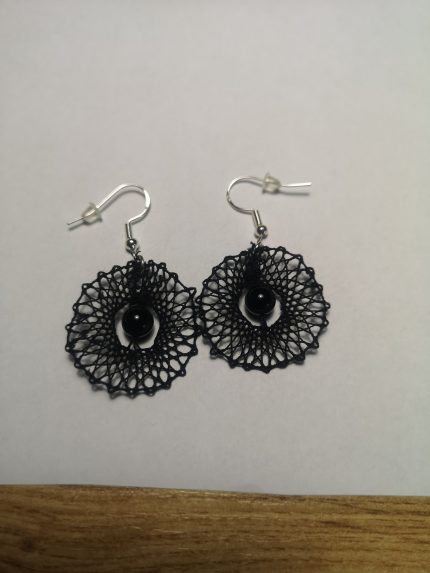 filigrane klöppelspitze, statement ohrringe, eleganter damenschmuck spo 024